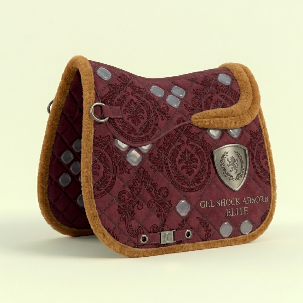 Custom Gel-Shock Absorbing Saddle Pad