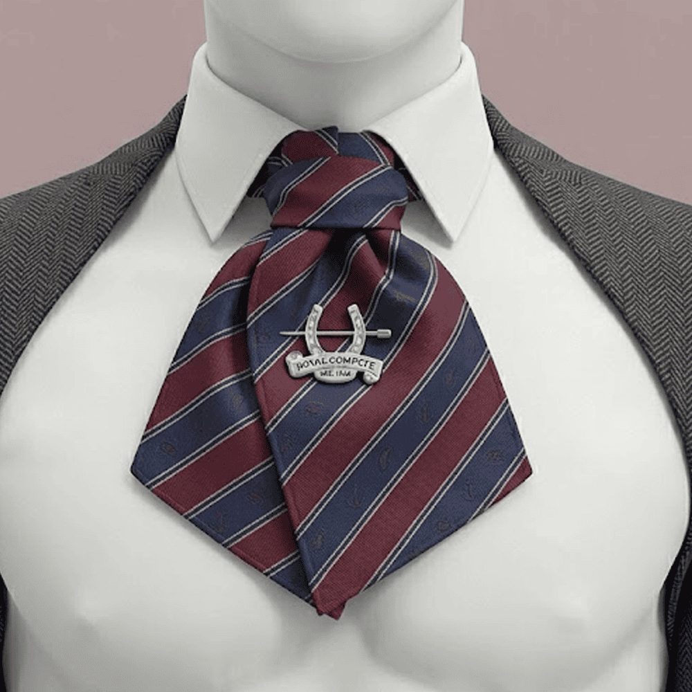 Custom High-Performance Equestrian Competition Stock Tie