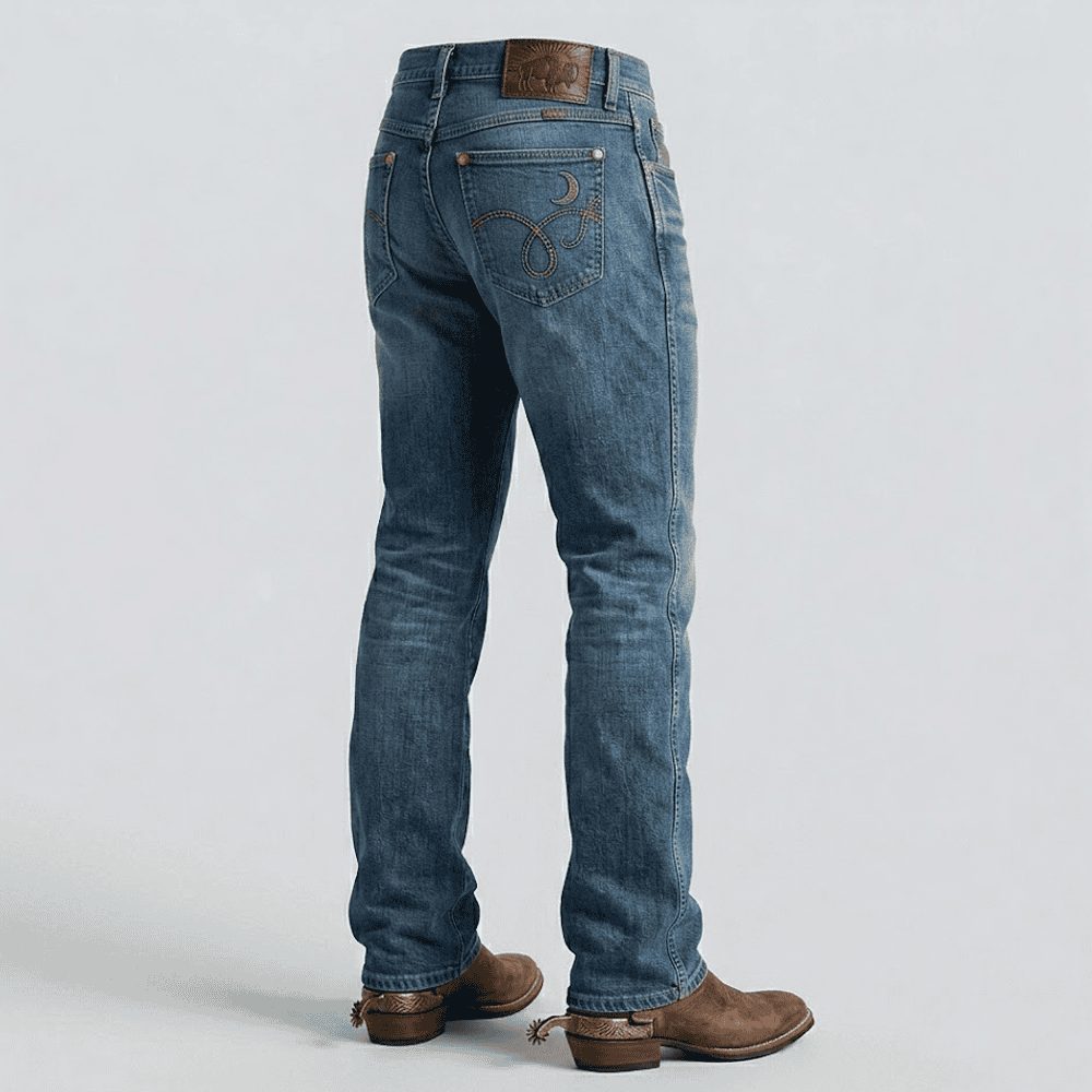 Custom Premium Western-Style Riding Jeans